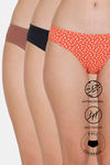 Zivame Anti-Microbial Low Rise Full Coverage Bikini Panty (Pack of 3) - Multicolor — thumbnail 1